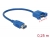 85111 Delock Kábel, USB 3.0-s A típusú csatlakozóhüvely > USB 3.0-s A-típusú csatlakozóhüvely, panelrögzítés, 25 cm small