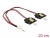 85249 Delock Przewód z 2-pinowym żeńskim złączem zasilania > 2 x 15-pinowe gniazdo SATA (5V), metalowe, 20 cm small