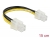 85450 Delock Power cable P4 male > P4 male 15 cm small
