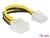 85451 Delock Extension Cable Power supply 8 pin EPS male > female 15 cm small