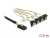 85686 Delock Kabel Mini SAS SFF-8087 > 4 x SATA 7-stifts hona 90° vinklad 0,5 m small