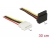 85513 Delock Power Cable SATA 15 pin receptacle > 4 pin Molex male metal 30 cm small