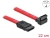 84354 Delock SATA 3 Gb/s kabel rak till uppåtvinklad 22 cm röd small