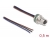 80146 Delock M8 panel-mount cable A-coded 3 pin female for panel with open cable ends front mounting 0.5 m small