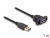 87855 Delock Καλώδιο SuperSpeed USB 5 Gbps (USB 3.2 Gen 1) USB Τύπου-A αρσενικό προς θηλυκό 1 μ. με μαύρο πίνακα στερέωσης small