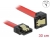 83978 Delock SATA 6 Gb/s Cable straight to downwards angled 30 cm red small
