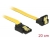 82819 Delock SATA 6 Gb/s Cable upwards angled to downwards angled 20 cm yellow small