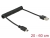 83164 Delock Kabel USB 2.0-A Stecker > USB mini Stecker Spiralkabel  small