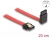 83972 Delock SATA 6 Gb/s Cable straight to upwards angled 20 cm red small