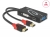 62959 Delock Adapter HDMI male > DVI / VGA / DisplayPort female 4K black small