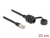 87893 Delock Cable RJ50 male to RJ50 female for built-in with sealing cap IP67 dust and waterproof 20 cm small