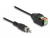 66254 Delock Kabel Cinch Stecker zu Terminalblock Adapter mit Drucktaster 15 cm small