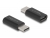 60034 Delock Adaptador SuperSpeed USB 10 Gbps (USB 3.2 Gen 2) USB Type-C™ macho a puerto hembra de ahorro de energía negro small