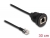 87955 Delock RJ12 kábel apa - RJ12 anya beszereléshez 30 cm, fekete színű small