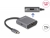 87805 Delock USB Type-C™ Splitter (DP Alt Mode) zu 2 x HDMI MST mit USB Type-C™ PD small