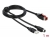 85940 Delock PoweredUSB-kabel hane 24 V > USB Typ-A hane + Mini-DIN 3 stift hane 1 m för POS-skrivare och terminaler small