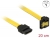 82800 Delock SATA 6 Gb/s Cable straight to downwards angled 20 cm yellow small