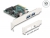 90106 Delock PCI Express x4-kort till 2 x extern USB 10 Gbps Typ-A hona - Formfaktor med låg profil small