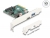 90107 Delock PCI Express x4 Card to 1 x external USB 10 Gbps Type-C™ female + 1 x external USB 10 Gbps Type-A female - Low Profile Form Factor small