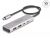 64230 Delock USB 10 Gbps USB Type-C™ hub 2 x A-típusú USB csatlakozóval és 2 x USB Type-C™ csatlakozóval, valamint egy 35 cm hosszú csatlakozó kábellel small
