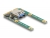 80039 Delock Mini PCIe I/O 1 x A-típusú USB 2.0-s csatlakozó (teljes méret/fél méret) small