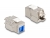 87898 Delock Keystone Module RJ45 jack to LSA Cat.6A toolfree with blue dust cover small