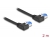 80211 Delock RJ45 Network Cable Cat.6A S/FTP left angled 2 m black small