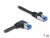 80222 Delock RJ45 Network Cable Cat.6A S/FTP straight / right angled 1 m black small