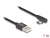 80030 Delock Cablu cu conector tată USB 2.0 Tip-A la conector tată USB Type-C™, în unghi, 1 m, negru small
