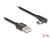 80031 Delock Cablu cu conector tată USB 2.0 Tip-A la conector tată USB Type-C™, în unghi, 2 m, negru small