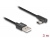 80033 Delock USB 2.0 Kabel Typ-A Stecker zu USB Type-C™ Stecker gewinkelt 3 m schwarz small