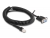87996 Delock Coiled Cable RJ50 male to D-Sub 9 female 1.5 m black small