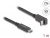 80034 Delock USB 10 Gbps kabel USB Type-C™ muški na USB Type-C™ muški prema gore / prema dolje 1 m 4K PD 60 W s E-Marker small
