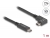 80037 Delock Cable USB 10 Gbps USB Type-C™ macho a USB Type-C™ macho, sesgado hacia la izquierda y hacia la derecha, de 1 m 4K PD 60 W con E-Marker small