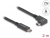 80038 Delock USB 5 Gbps Kabel USB Type-C™ Stecker zu USB Type-C™ Stecker gewinkelt links / rechts 2 m 4K PD 60 W mit E-Marker small