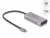 64235 Delock USB 10 Gbps USB Type-C™ Hub with 4 x USB Type-C™ female + 1 x USB Type-C™ PD 85 Watt with 30 cm connection cable small
