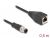 60067 Delock M12 Adapter Cable D-coded 4 pin male to RJ45 female 50 cm small