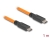87959 Delock USB 5 Gbps Cable USB Type-C™ male to USB Type-C™ male for tethered shooting 1 m orange small