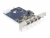 89173 Delock PCI Express Karte > Dual Channel 2 x 2 FireWire A small