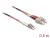 86546 Delock Cablu cu fibră optică LC > SC Multimode OM4 0,5 m small