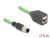 60570 Delock M12 Cable A-coded 8 pin male to RJ45 female PUR (TPU) 0.5 m small