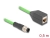 60571 Delock M12 Cable D-coded 4 pin male to RJ45 female PUR (TPU) 0.5 m small