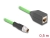 60572 Delock M12 Cable X-coded 8 pin male to RJ45 female PUR (TPU) 0.5 m small