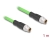 80436 Delock M12 Cable X-coded 8 pin male to male PUR (TPU) 1 m small