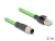80427 Delock M12 Cable D-coded 4 pin male to RJ45 male PUR (TPU) 2 m small