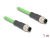 80416 Delock M12 Cable D-coded 4 pin male to male PUR (TPU) 1 m small