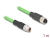 80431 Delock M12 Cable X-coded 8 pin male to female PUR (TPU) 1 m small