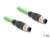 80411 Delock M12 Cable A-coded 8 pin male to male PUR (TPU) 1 m small