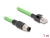 80421 Delock M12 Cable A-coded 8 pin male to RJ45 male PUR (TPU) 1 m small