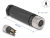 60532 Delock M8 Connector A-coded 4 pin female for mounting with screw connection small